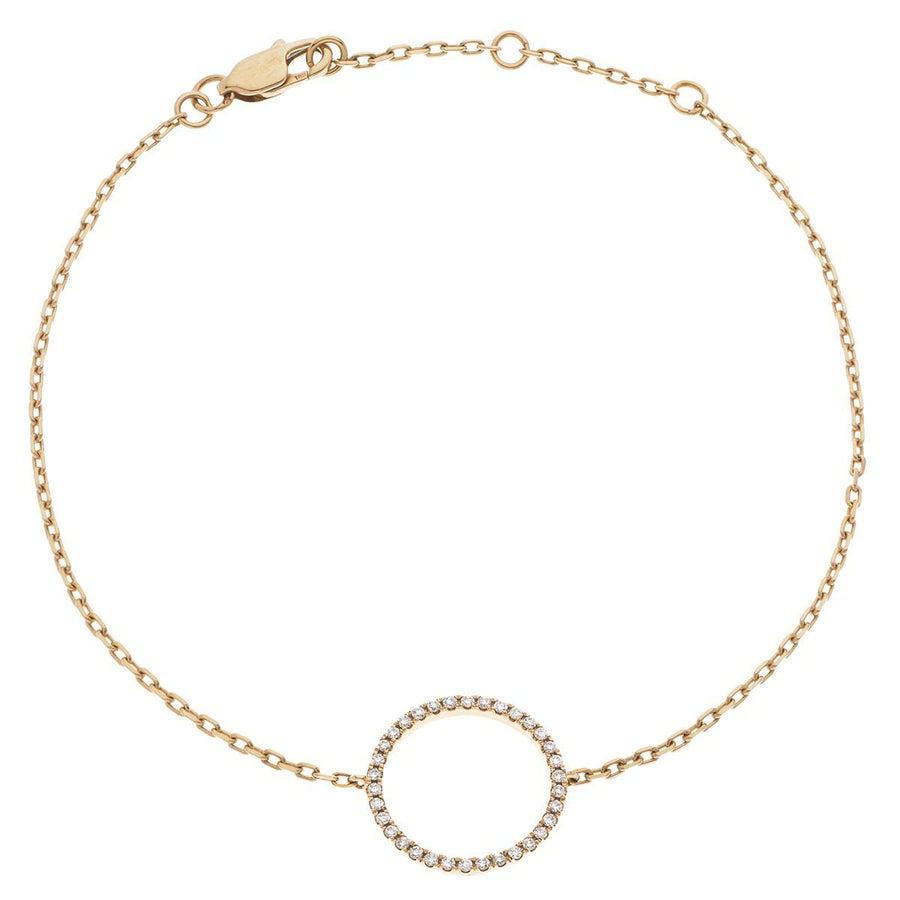 Diamond Circle of Life Bracelet 0.15ct F VS Quality in 18k Rose Gold - David Ashley