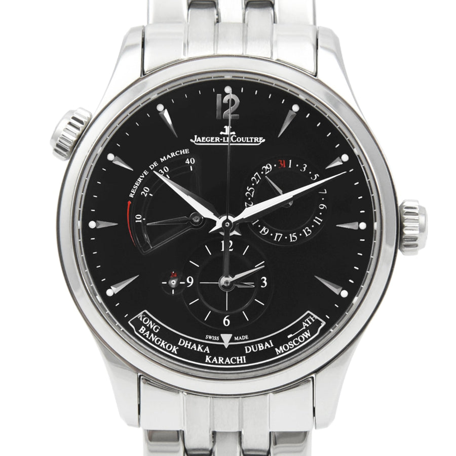 Jaeger-LeCoultre Master Geographic Black Dial Stainless Steel Ref: Q1428171 - David Ashley