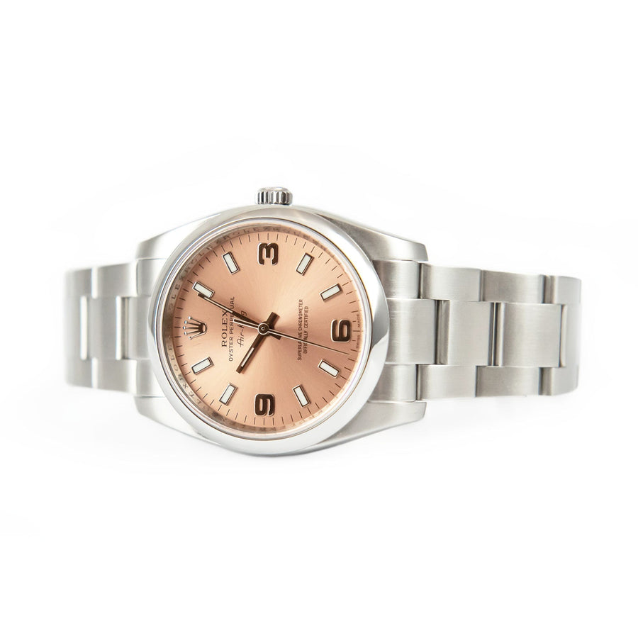 Pre-Owned Rolex Air-King Salmon Dial Stainless Steel Ref: 114200 - My Jewel World