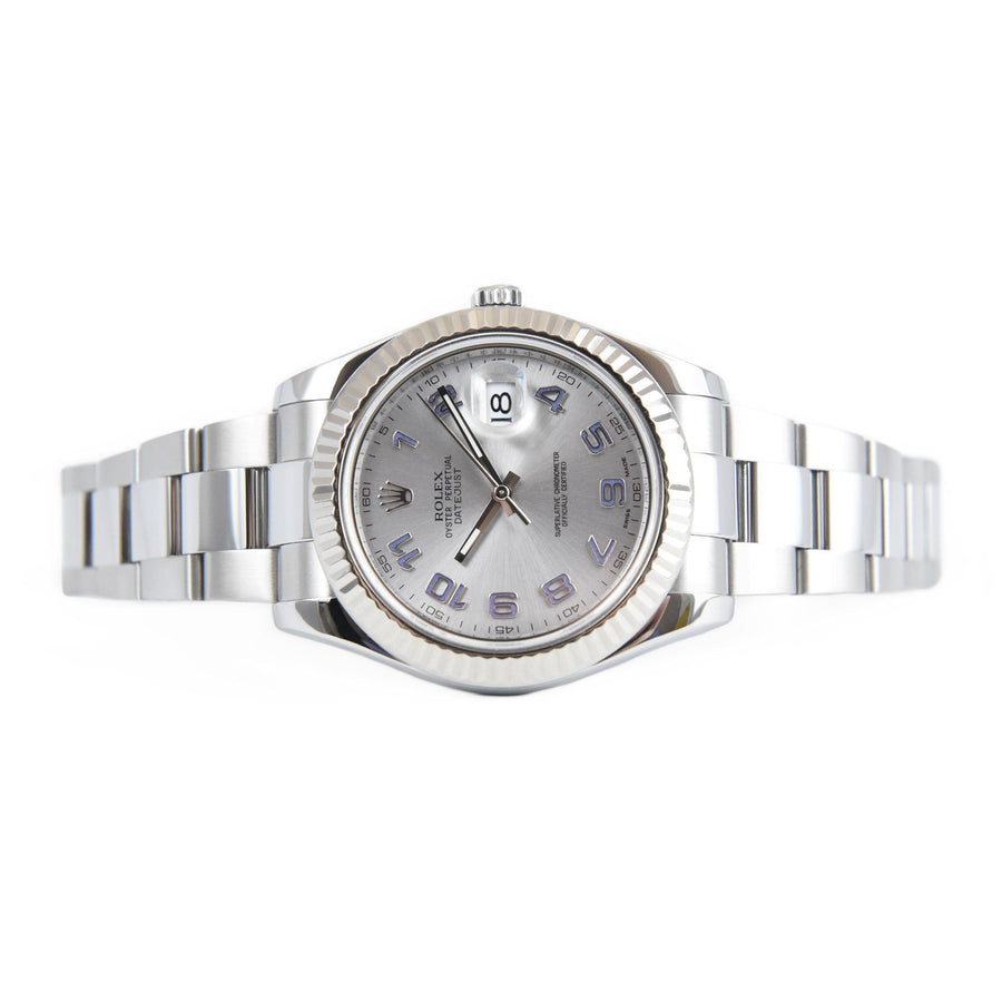 Rolex DateJust II Silver Dial Stainless Steel Ref: 116334 - David Ashley