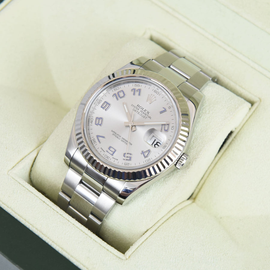 Rolex DateJust II Silver Dial Stainless Steel Ref: 116334 - David Ashley