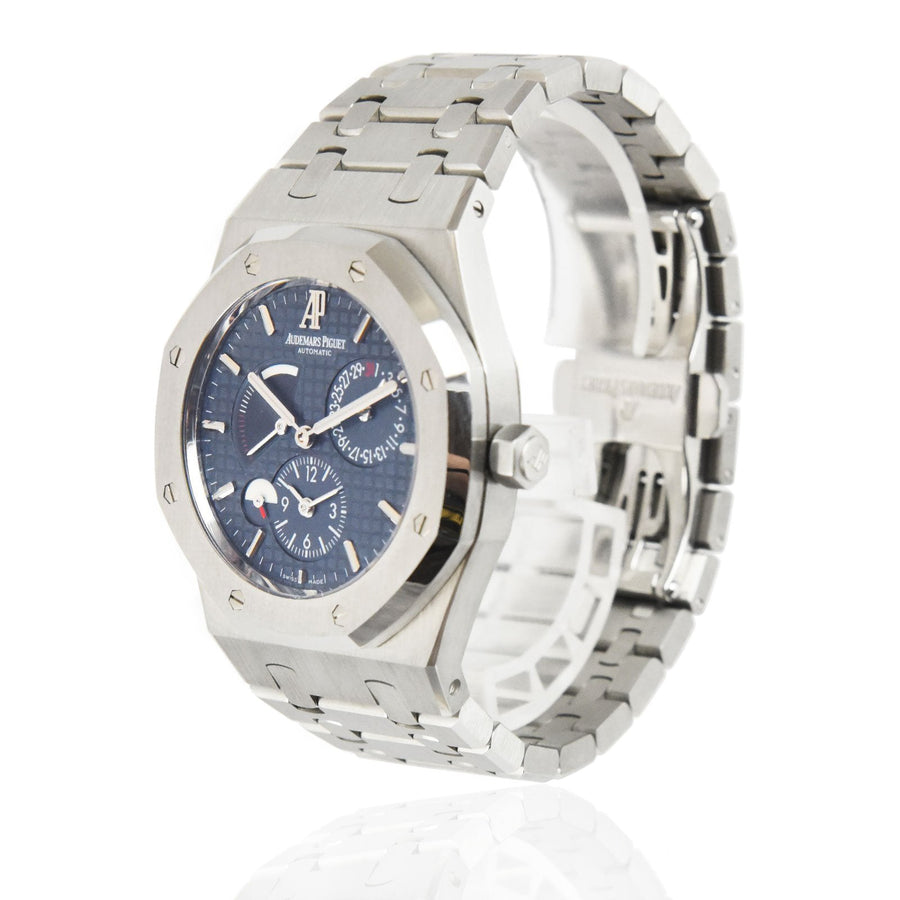 Audemars Piguet Royal Oak Dual Time Blue Dial Steel Ref: 26120ST.OO.1220ST.02 - David Ashley