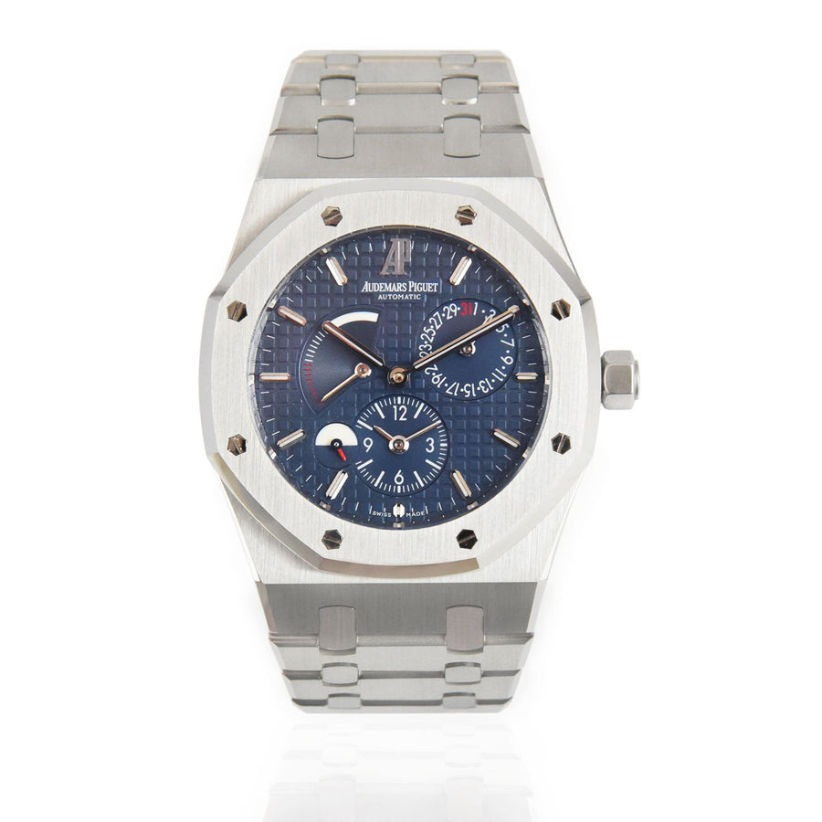 Audemars Piguet Royal Oak Dual Time Blue Dial Steel Ref: 26120ST.OO.1220ST.02 - David Ashley