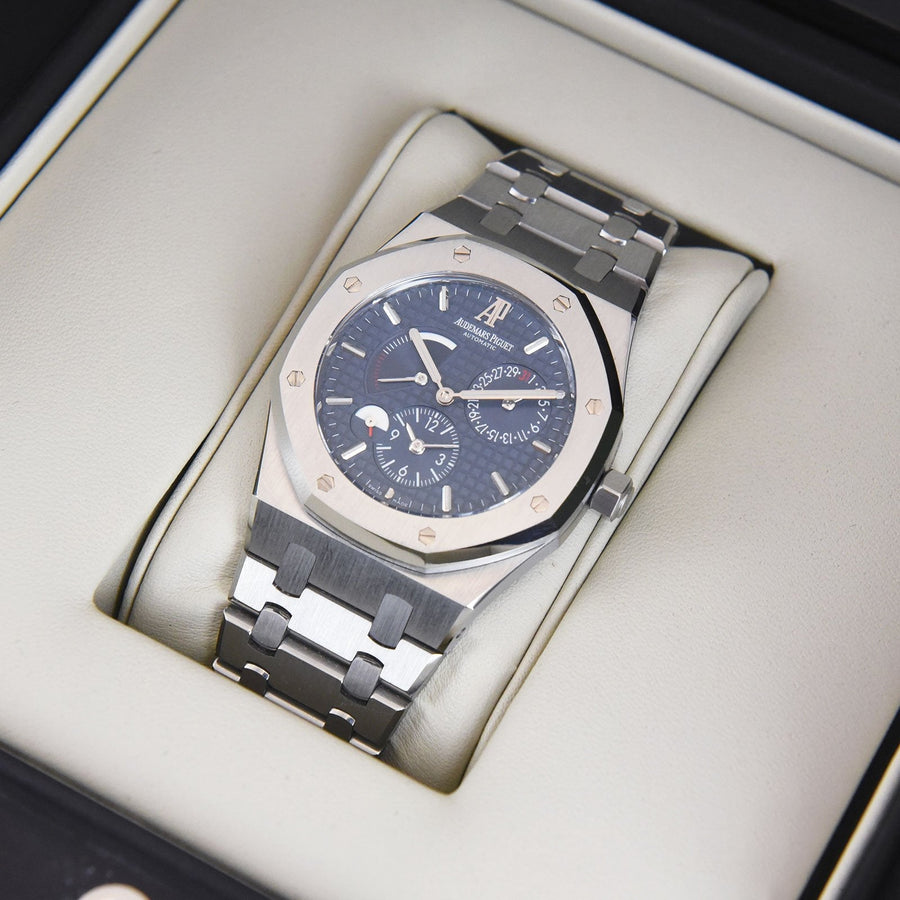 Audemars Piguet Royal Oak Dual Time Blue Dial Steel Ref: 26120ST.OO.1220ST.02 - David Ashley