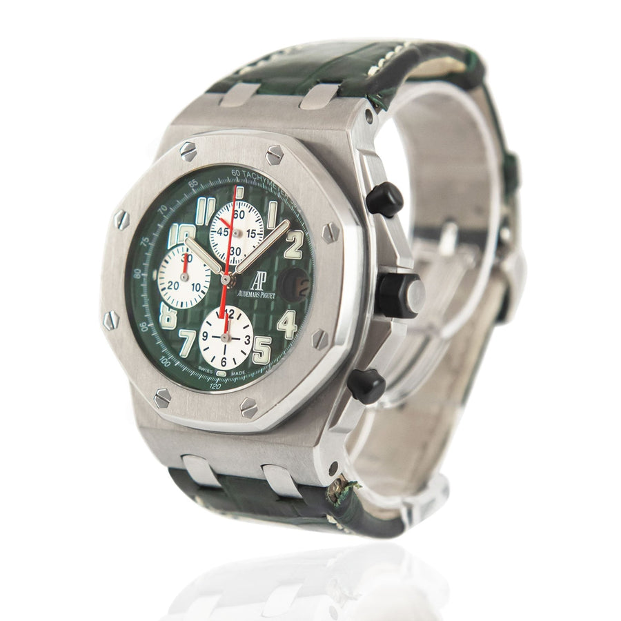 Audemars Piguet Royal Oak Offshore Green Dial Ref: 26075ST.00.D038CR.01 - David Ashley