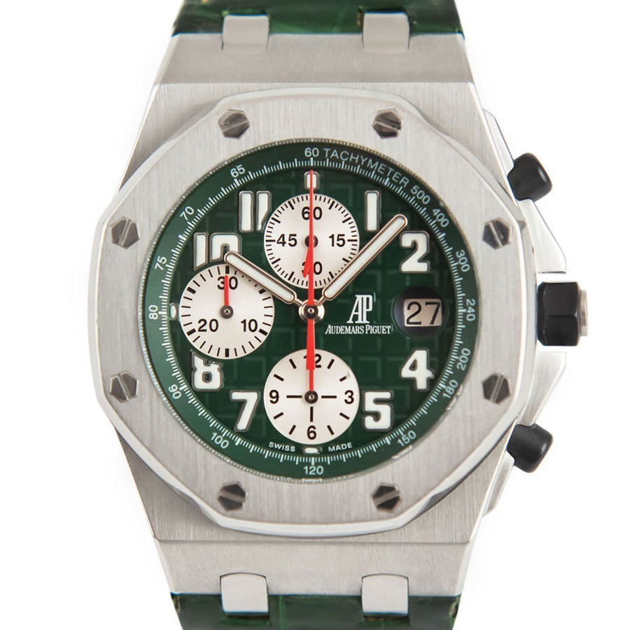 Audemars Piguet Royal Oak Offshore Green Dial Ref: 26075ST.00.D038CR.01 - David Ashley