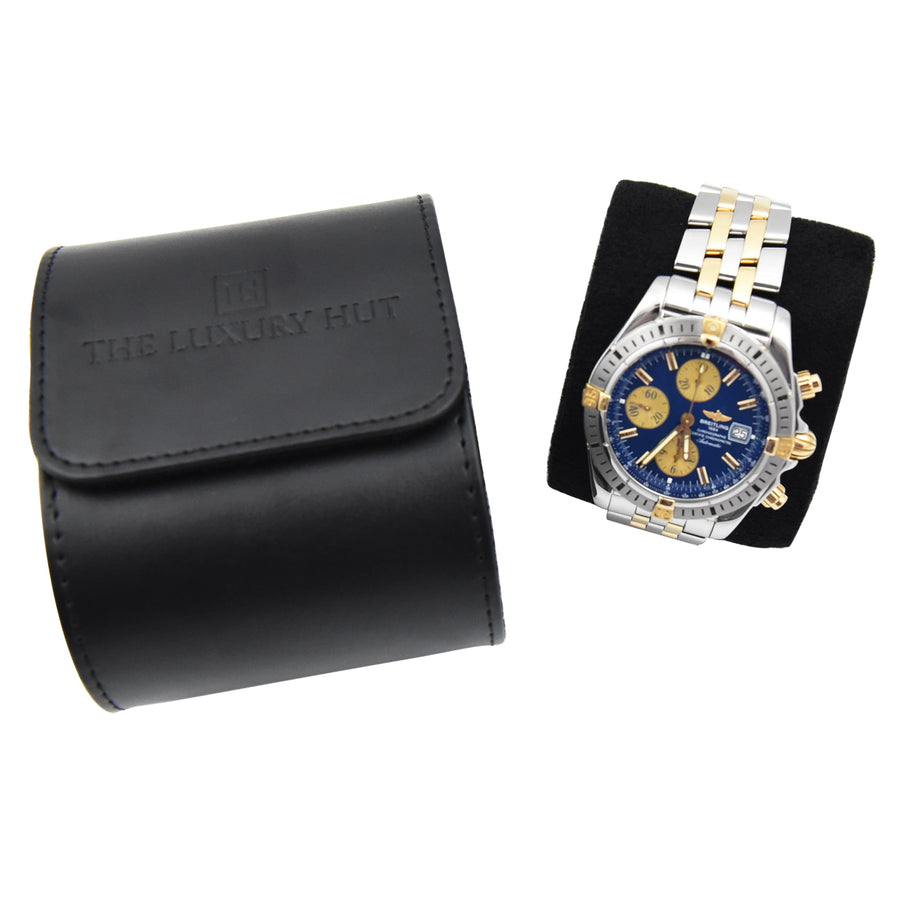 Breitling Chronomat Evolution Blue Dial Gold & Steel Ref: B13356 - David Ashley