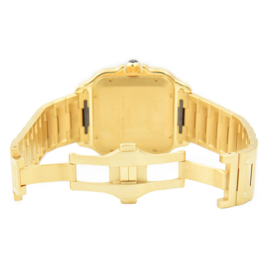 Cartier Santos De Cartier Silver Dial 18K Yellow Gold Ref: WGSA0029 - David Ashley