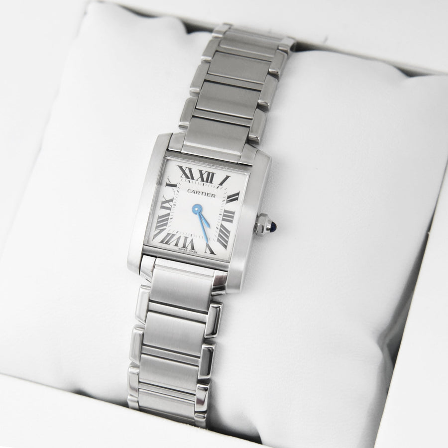 Cartier Tank Francaise Silver Dial Stainless Steel Ref: W51008Q3 - David Ashley