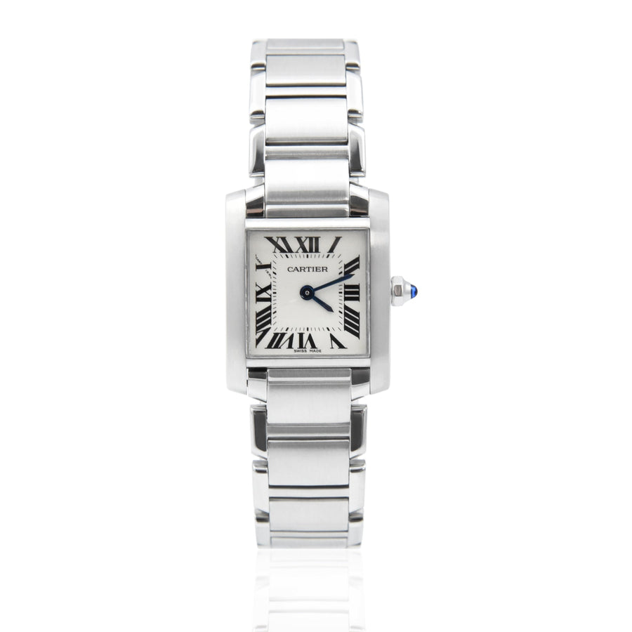 Cartier Tank Francaise Silver Dial Stainless Steel Ref: W51008Q3 - David Ashley