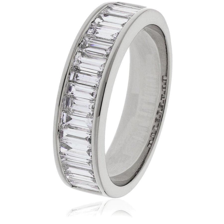 Diamond 19 Stone Eternity Ring 1.00ct F-VS Quality in 18k White Gold - David Ashley