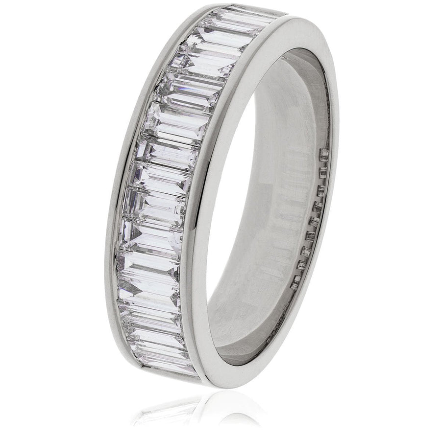 Diamond 19 Stone Eternity Ring 1.00ct F-VS Quality in Platinum - David Ashley