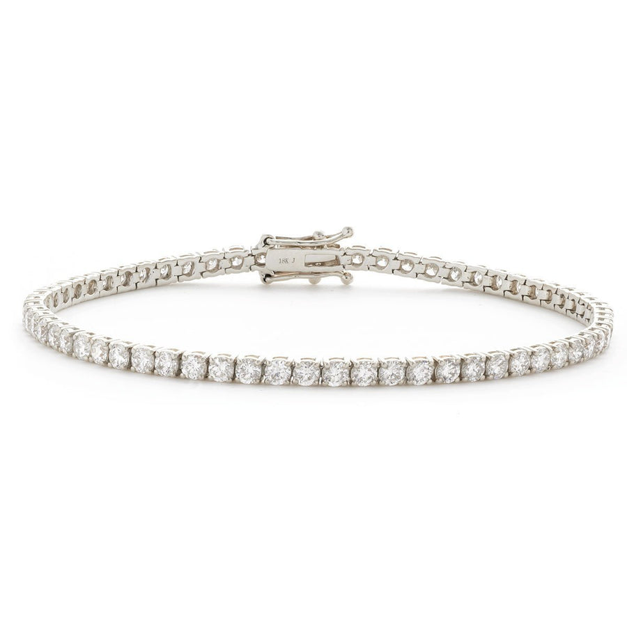 Diamond Tennis Bracelet 11.35ct F VS Quality in 18k White Gold - David Ashley