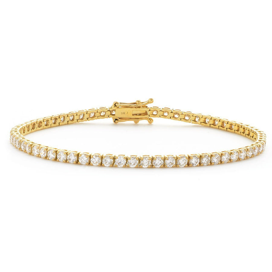 Diamond Tennis Bracelet 1.15ct G SI Quality in 9k Yellow Gold - David Ashley