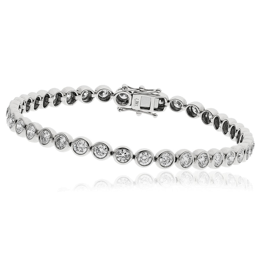 Diamond Tennis Bracelet 2.00ct F VS Quality in 18k White Gold - David Ashley