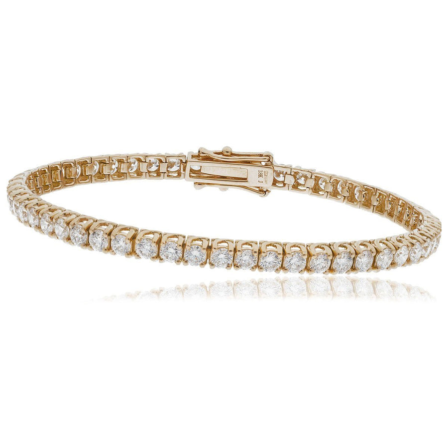 Diamond Tennis Bracelet 3.00ct F VS Quality in 18k Rose Gold - David Ashley