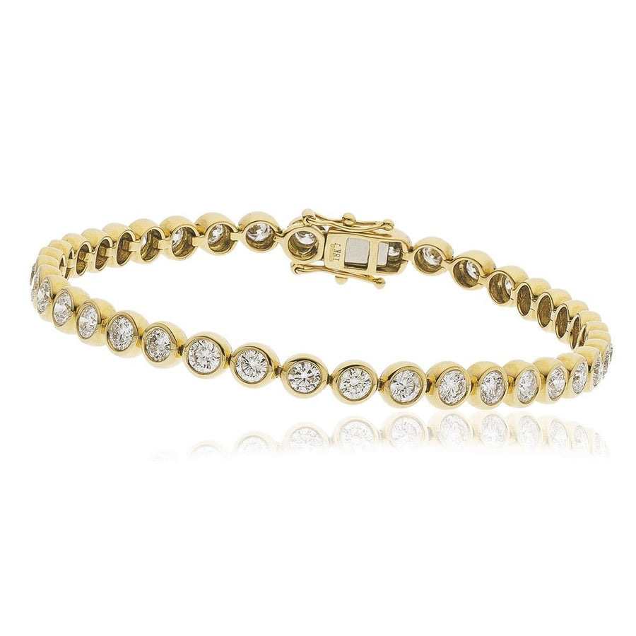 Diamond Tennis Bracelet 3.00ct G SI Quality in 9k Yellow Gold - David Ashley