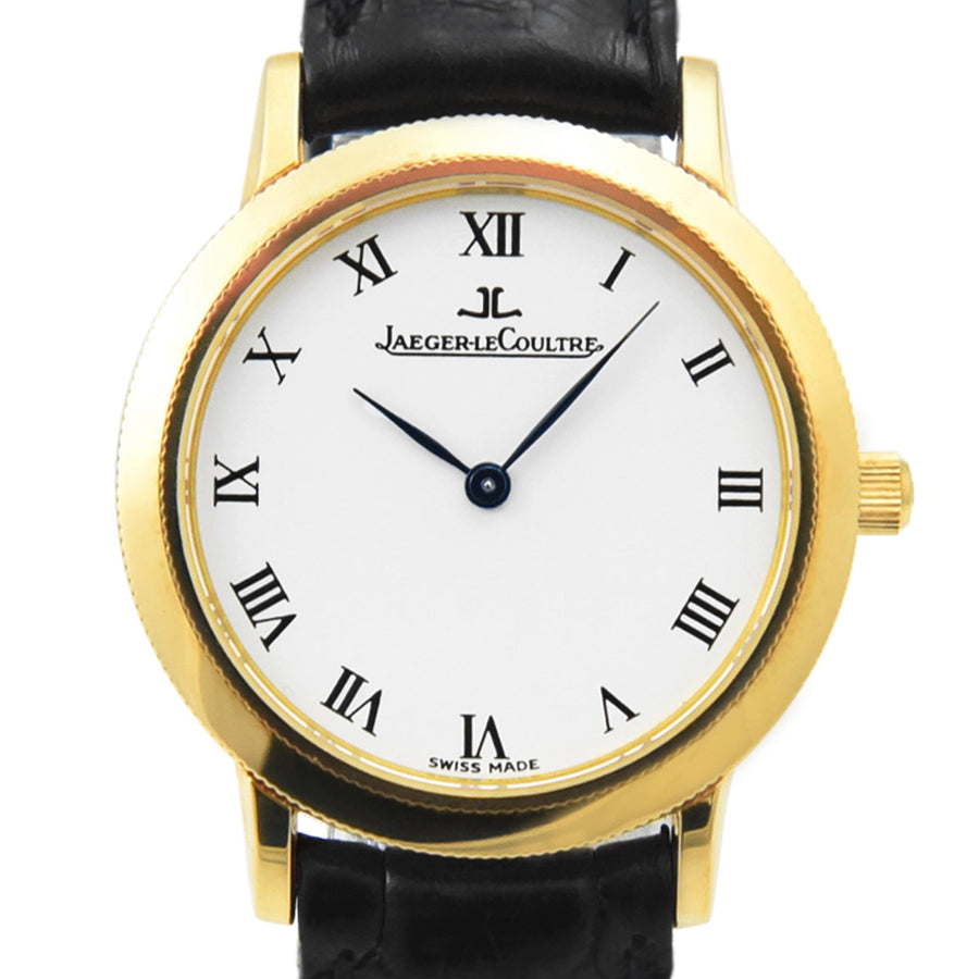 Jaeger-LeCoultre Gentilhomme White Dial Leather Ref: 153.1.86 - David Ashley