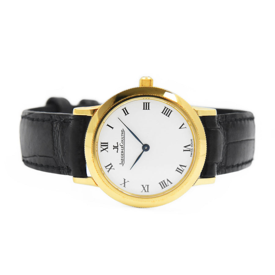 Jaeger-LeCoultre Gentilhomme White Dial Leather Ref: 153.1.86 - David Ashley
