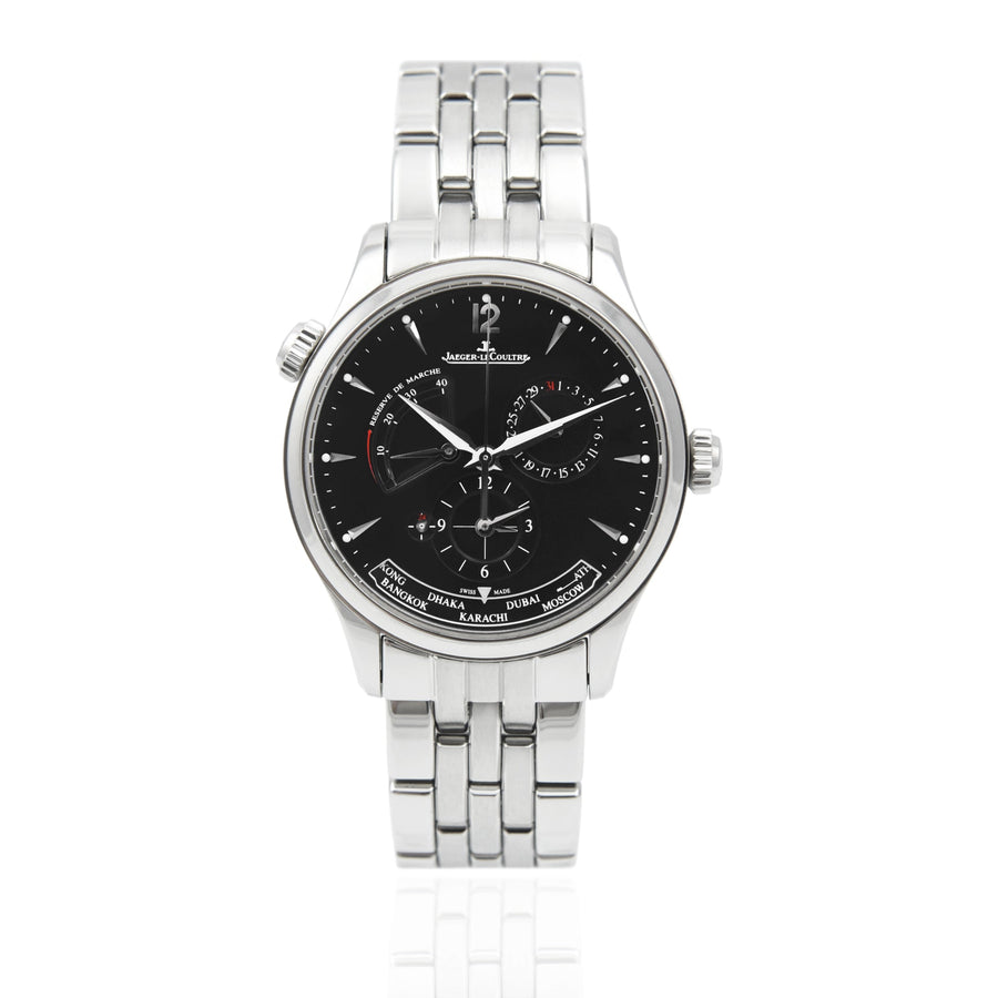 Jaeger-LeCoultre Master Geographic Black Dial Stainless Steel Ref: Q1428171 - David Ashley