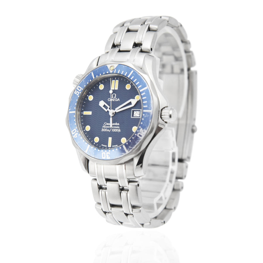 Omega Seamaster 300M Mid Size Blue Dial Stainless Steel Ref: 2561.80.00 - David Ashley