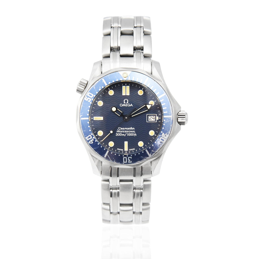 Omega Seamaster 300M Mid Size Blue Dial Stainless Steel Ref: 2561.80.00 - David Ashley