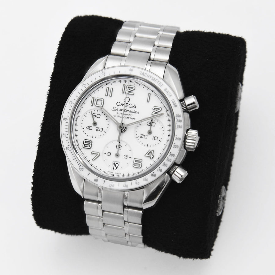 Omega Speedmaster Chronograph White Dial Stainless Steel Ref: 324.30.38.40.04.001 - David Ashley