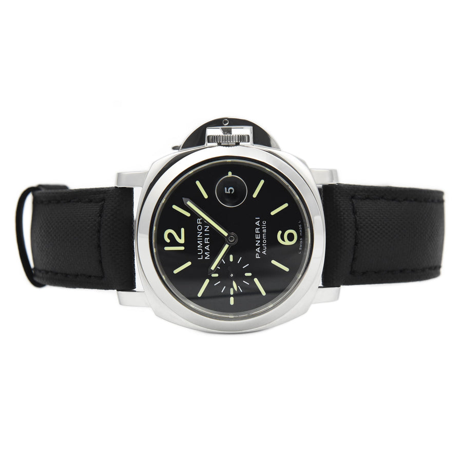 Panerai Luminor Marina Black Dial Leather Ref: PAM00104 - David Ashley