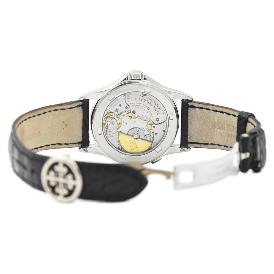 Patek Philippe Complications World Time White Dial Leather Ref: 5110G-001 - David Ashley