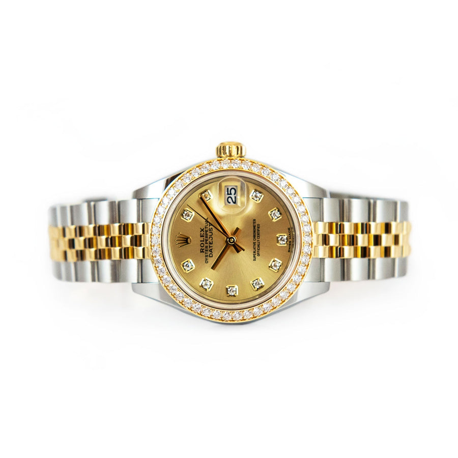 Pre-Owned Rolex DateJust Champagne Diamond Dial Bi-Metal Ref: 279383RBR - My Jewel World