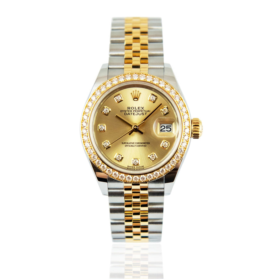 Pre-Owned Rolex DateJust Champagne Diamond Dial Bi-Metal Ref: 279383RBR - My Jewel World