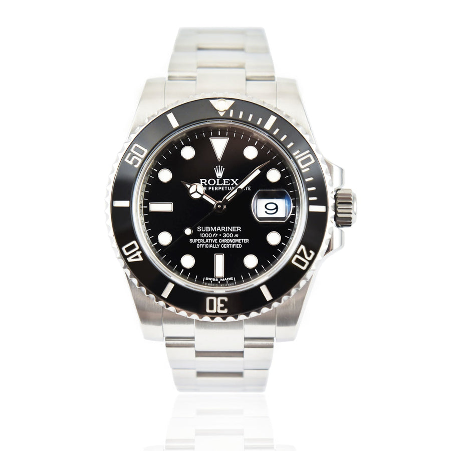 Pre-Owned Rolex Submariner Black Dial Stainless Steel Ref: 116610LN - My Jewel World