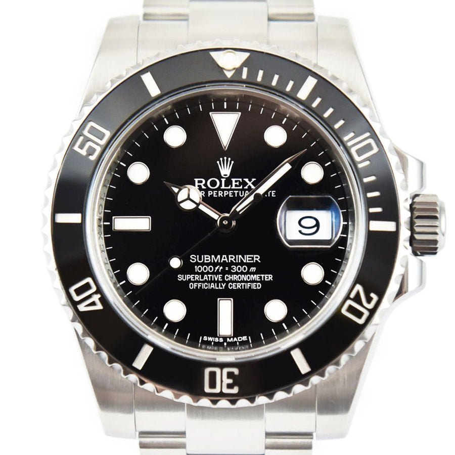 Pre-Owned Rolex Submariner Black Dial Stainless Steel Ref: 116610LN - My Jewel World