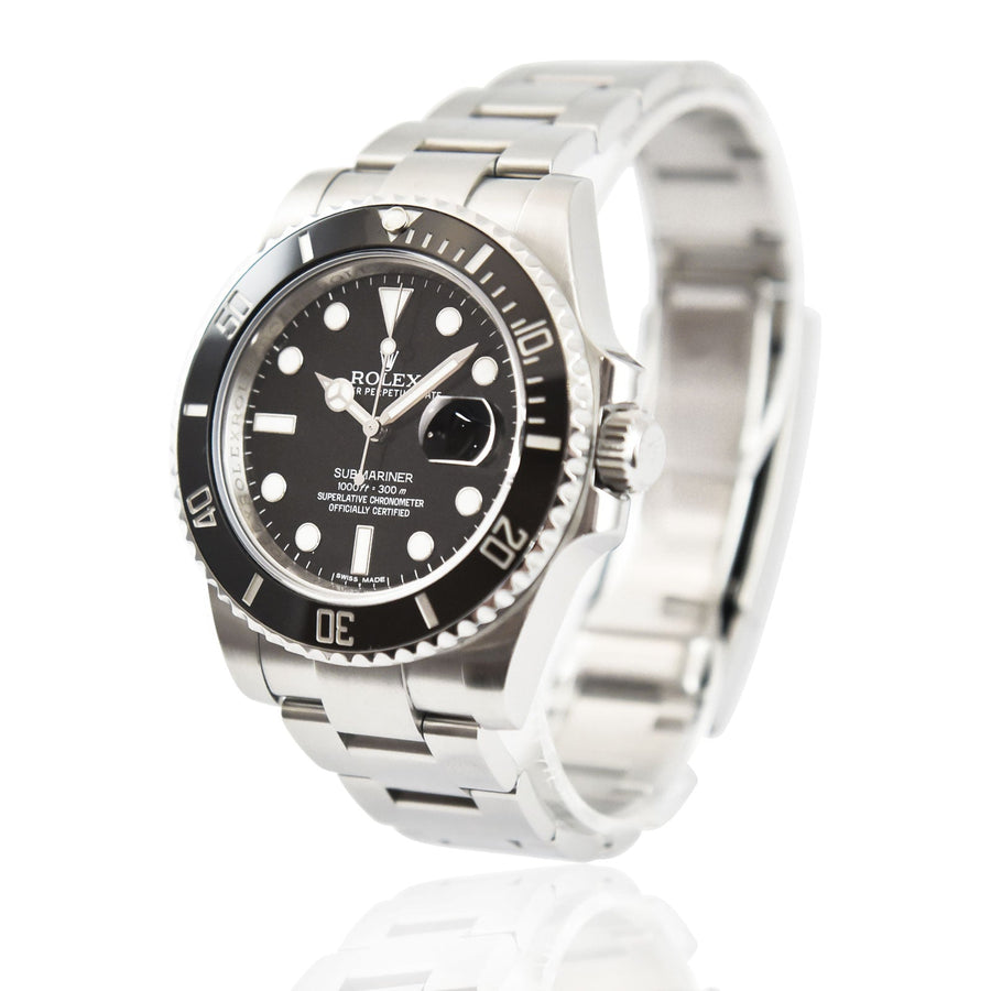 Pre-Owned Rolex Submariner Black Dial Stainless Steel Ref: 116610LN - My Jewel World