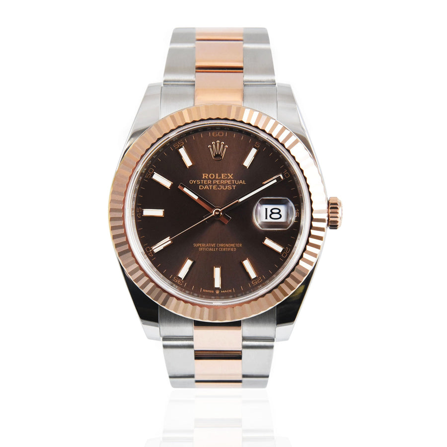 Rolex DateJust Chocolate Dial Stainless Steel Ref: 126331 - David Ashley