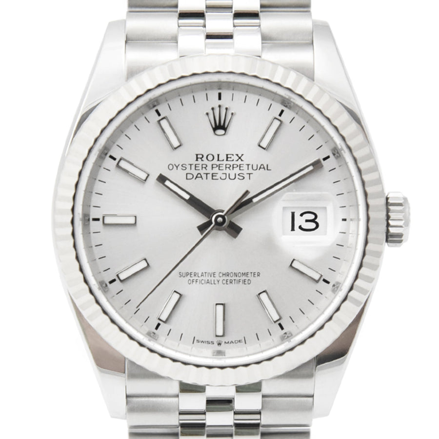 Rolex DateJust Silver Dial Stainless Steel Ref: 126234 - David Ashley