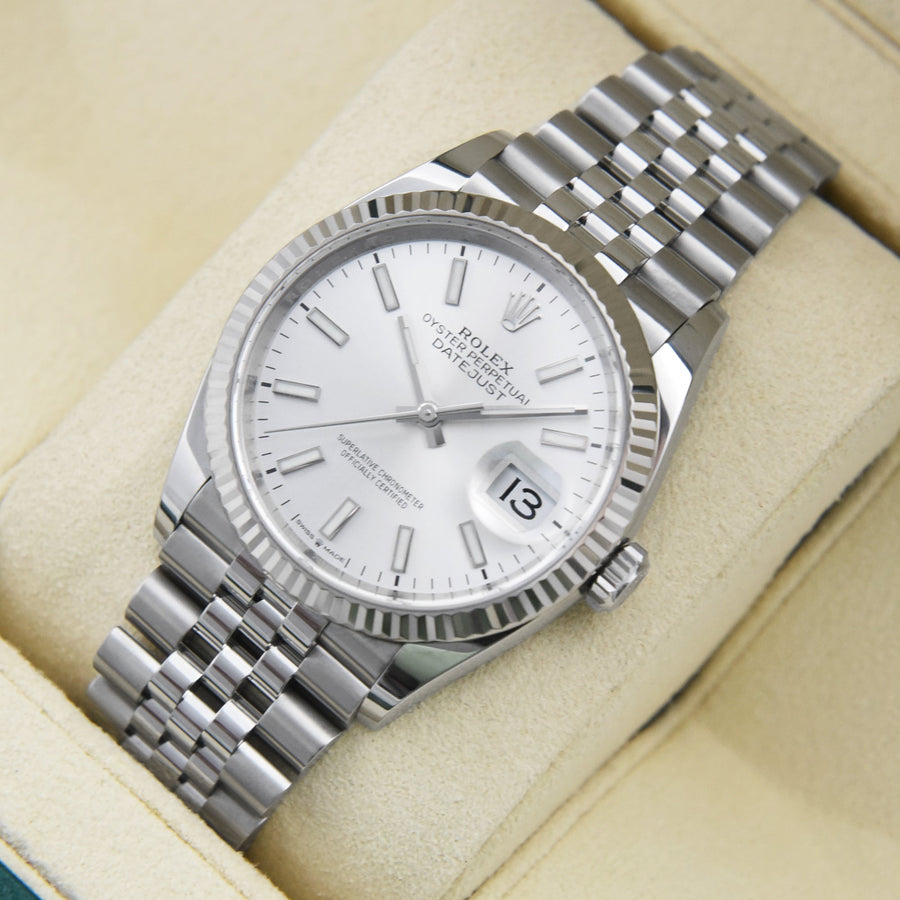 Rolex DateJust Silver Dial Stainless Steel Ref: 126234 - David Ashley