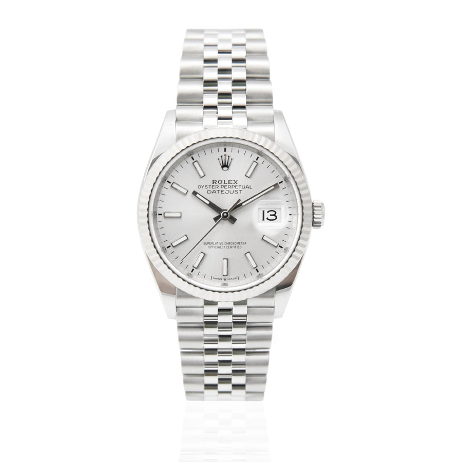 Rolex DateJust Silver Dial Stainless Steel Ref: 126234 - David Ashley