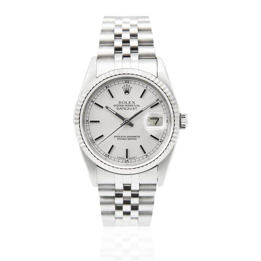 Rolex DateJust Silver Dial Stainless Steel Ref: 16234 - David Ashley