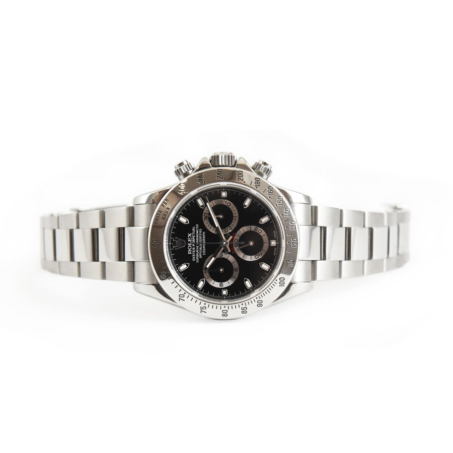 Rolex Daytona Black Dial Stainless Steel Ref: 116520 - David Ashley