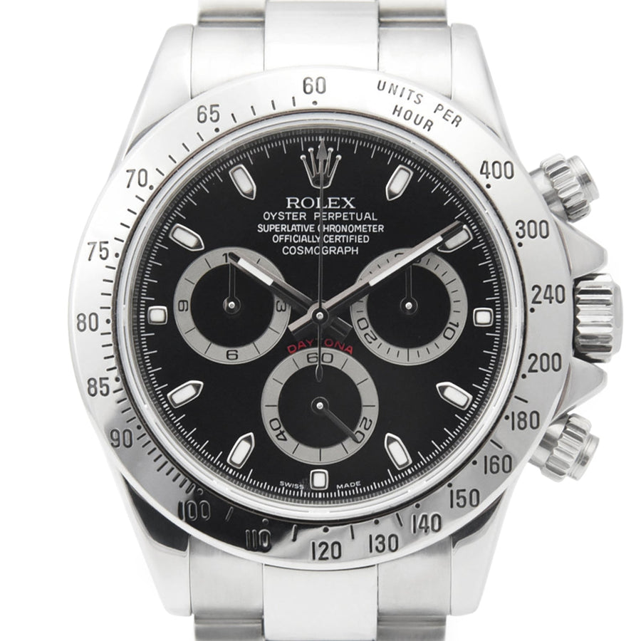 Rolex Daytona Black Dial Stainless Steel Ref: 116520 - David Ashley