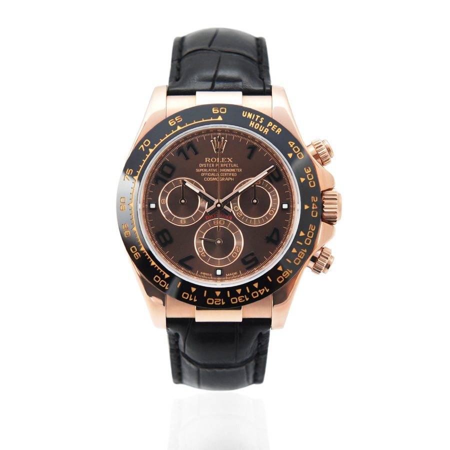 Rolex Daytona Chocolate Dial Leather Ref: 116515LN - David Ashley