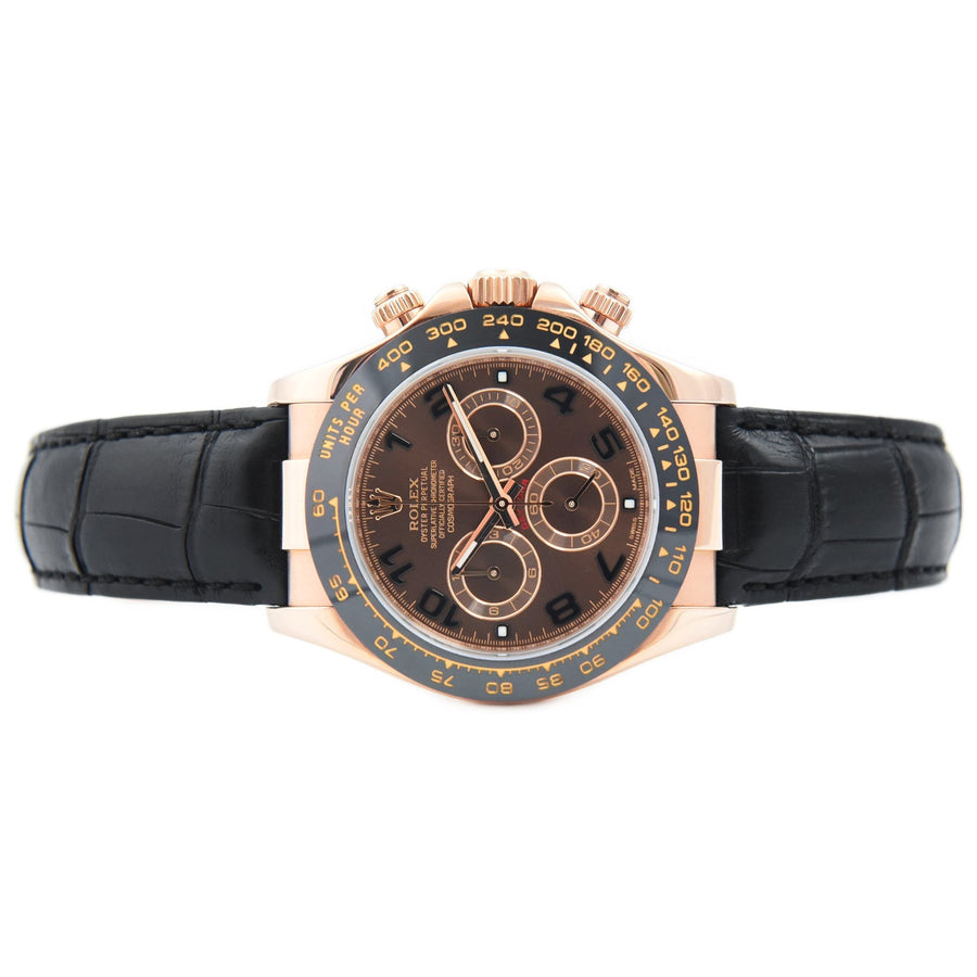 Rolex Daytona Chocolate Dial Leather Ref: 116515LN - David Ashley