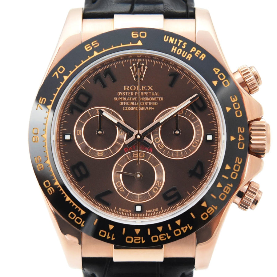 Rolex Daytona Chocolate Dial Leather Ref: 116515LN - David Ashley