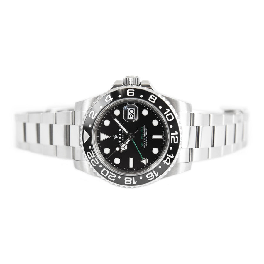 Rolex GMT-Master II Black Dial Stainless Steel Ref: 116710LN - David Ashley