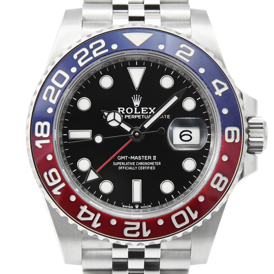 Rolex GMT-Master II Black Dial Stainless Steel Ref: 126710BLRO - David Ashley