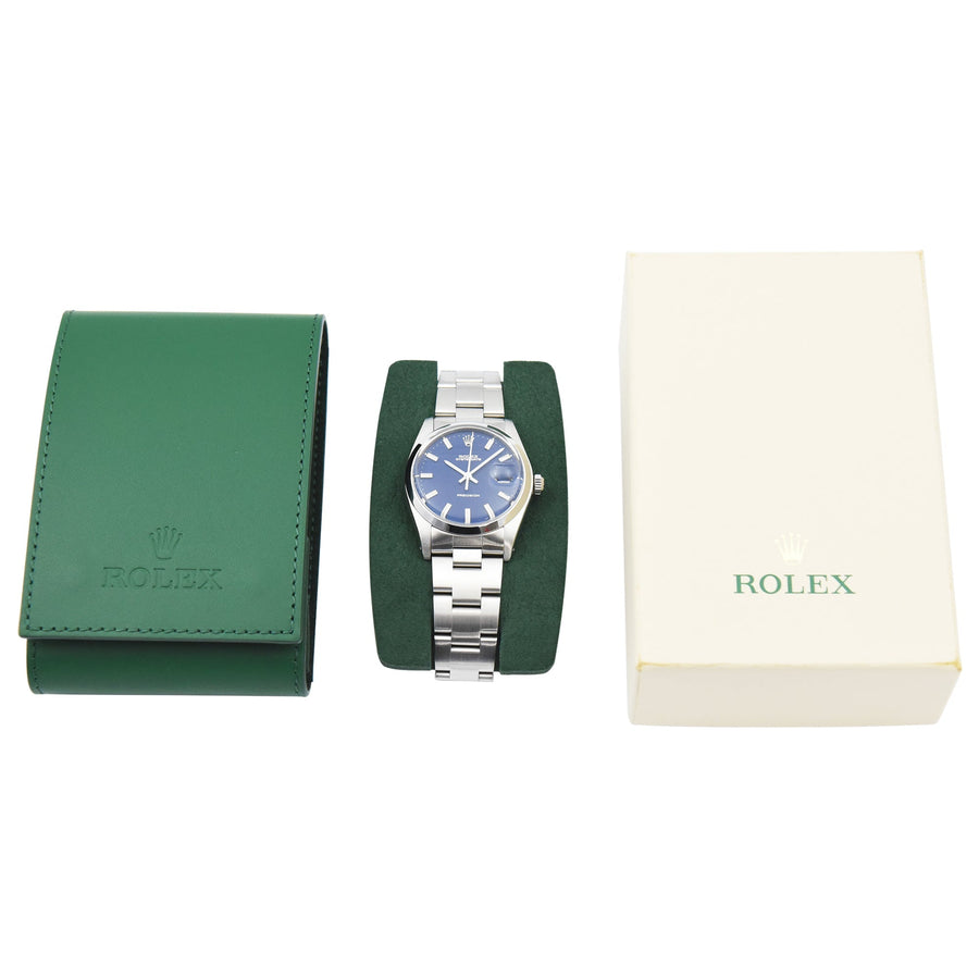 Rolex Oysterdate Precision Blue Dial Stainless Steel Ref: 6694 - David Ashley