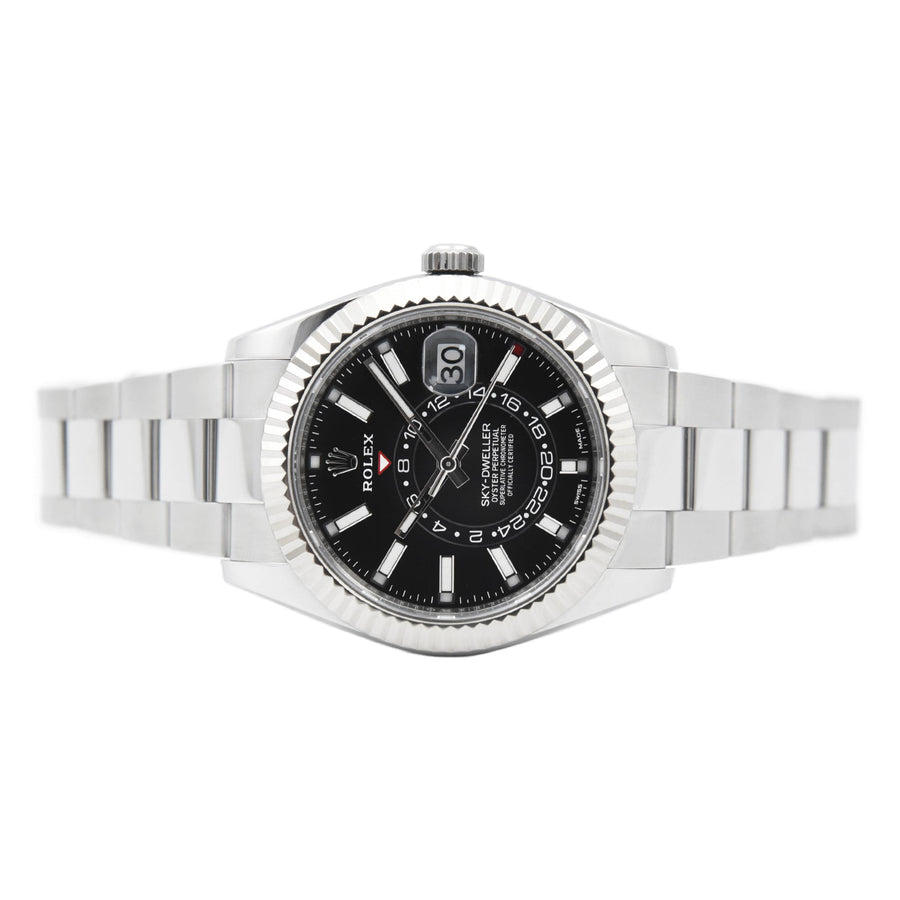 Rolex Sky-Dweller Black Dial Stainless Steel Ref: 326934 - David Ashley