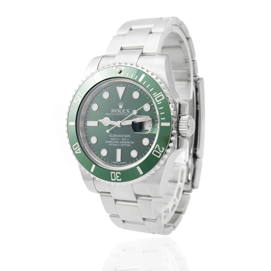 Rolex Submariner Green Dial Stainless Steel Ref: 116610LV - David Ashley