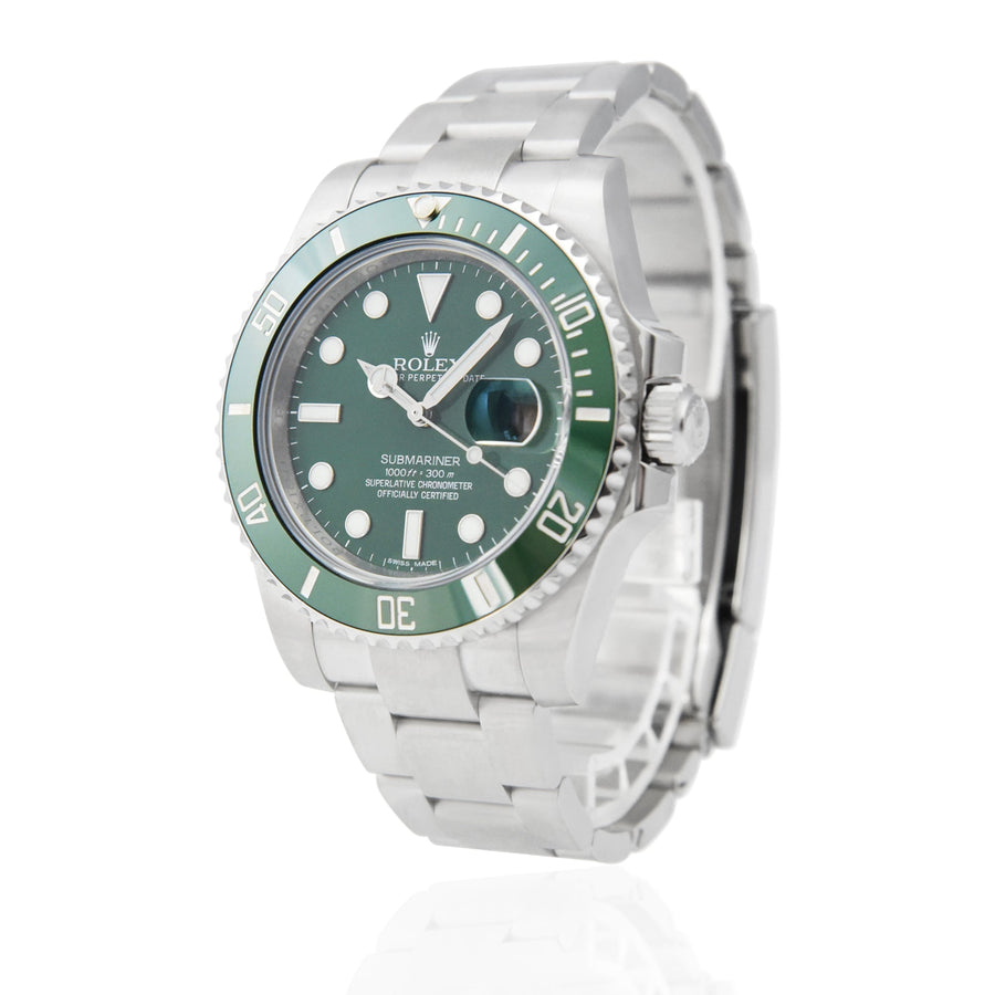 Rolex Submariner Hulk Green Dial Stainless Steel Ref: 116610LV - David Ashley